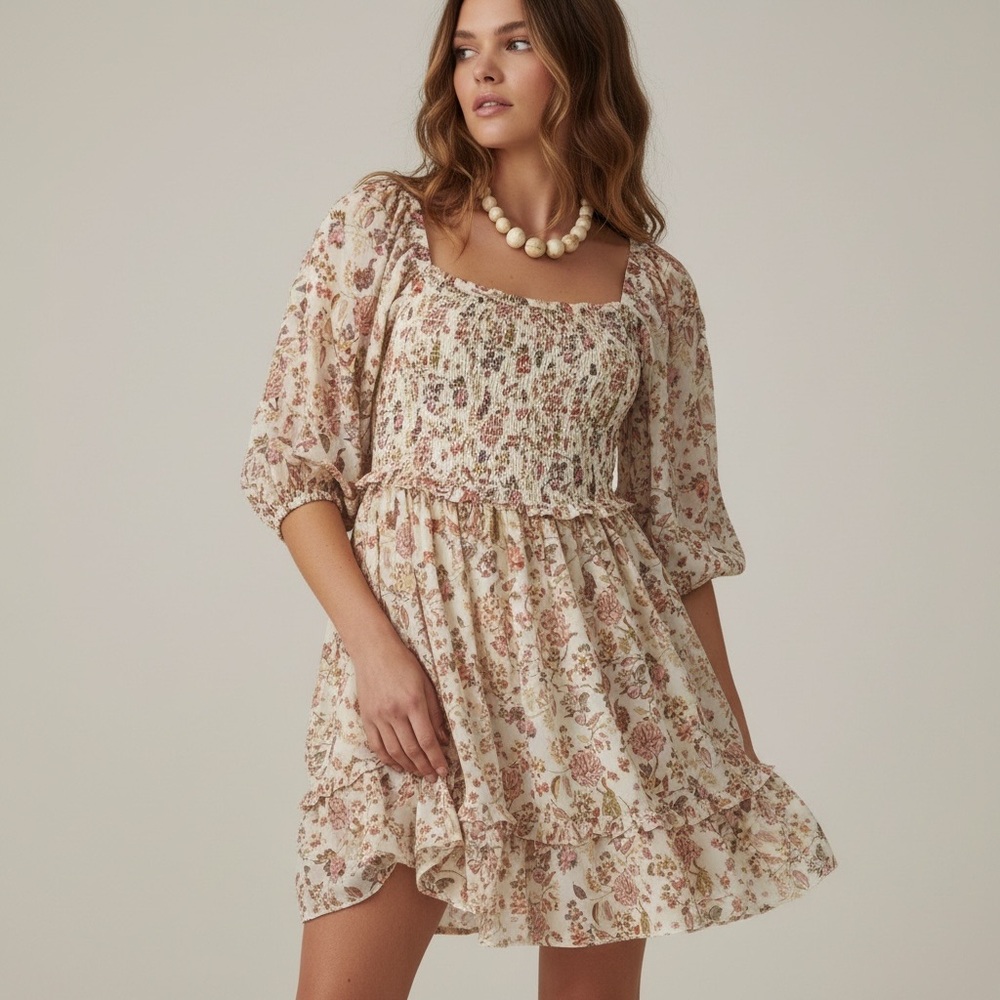 $268 NWT Women’s Secret Mission by Supernatural Greenport Dress Pink Floral M